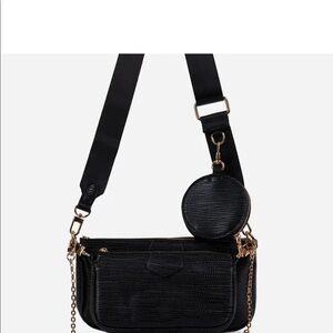Black Crossbody with Coin Bag